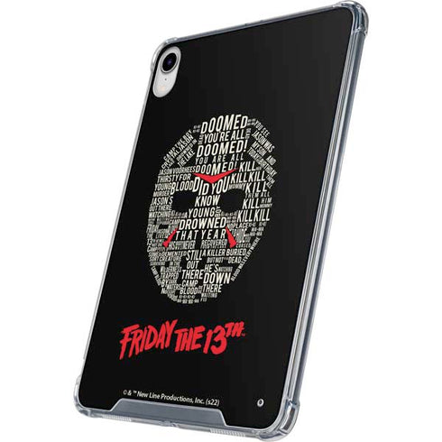 Warner Bros Friday the 13th Doomed iPad 11th Gen (2025) Clear Case