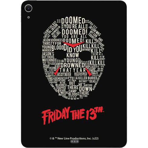 Warner Bros Friday the 13th Doomed Apple iPad Air Skin