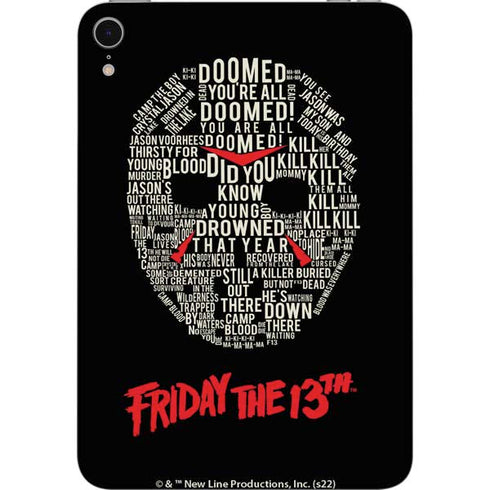 Warner Bros Friday the 13th Doomed Apple iPad Mini Skin