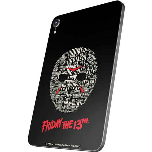 Warner Bros Friday the 13th Doomed Apple iPad Mini Skin
