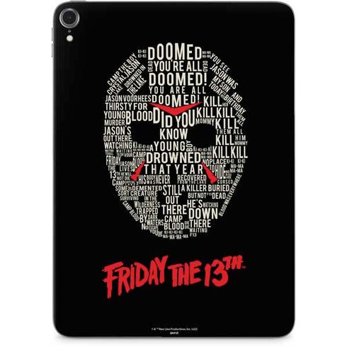 Warner Bros Friday the 13th Doomed Apple iPad Pro Skin