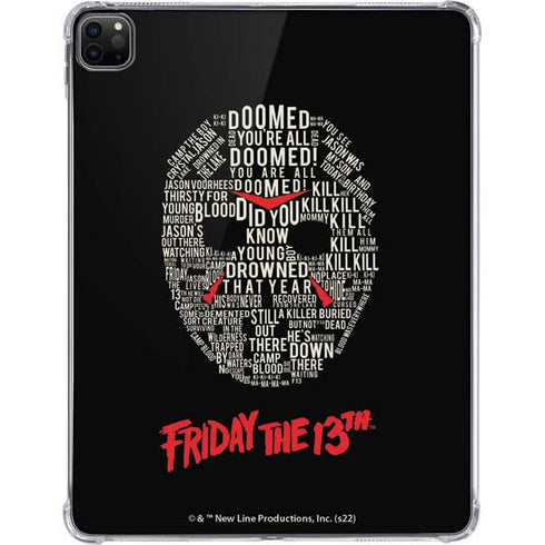 Warner Bros Friday the 13th Doomed iPad Pro 11in (2024) Clear Case