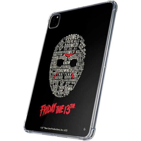 Warner Bros Friday the 13th Doomed iPad Pro 11in (2024) Clear Case