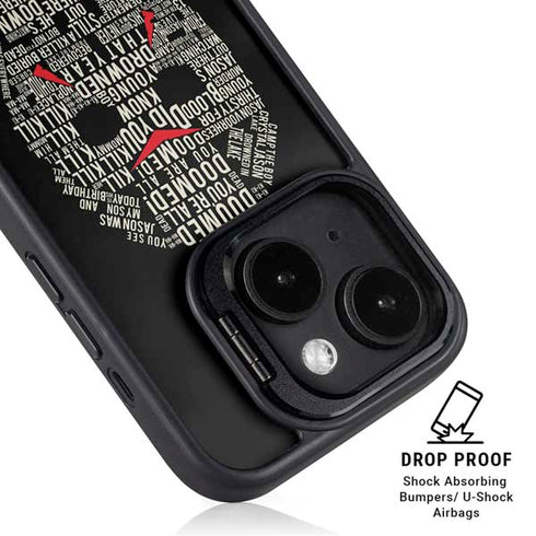 Warner Bros Friday the 13th Doomed iPhone 14 Plus Kickstand Case