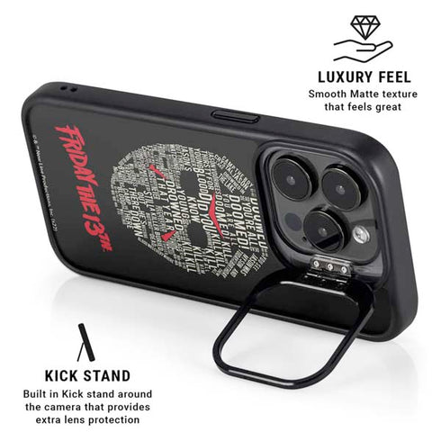 Warner Bros Friday the 13th Doomed iPhone 14 Pro Kickstand Case