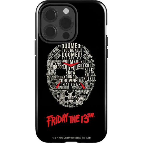Warner Bros Friday the 13th Doomed iPhone 15 Pro Impact Case
