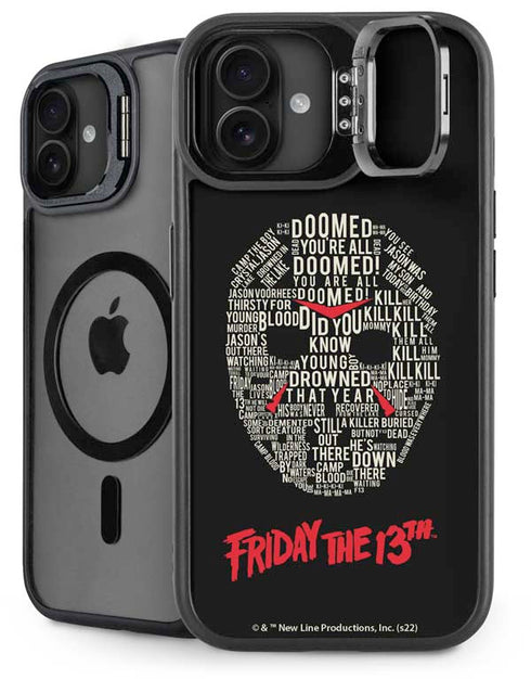 Warner Bros Friday the 13th Doomed iPhone 16 Kickstand Case