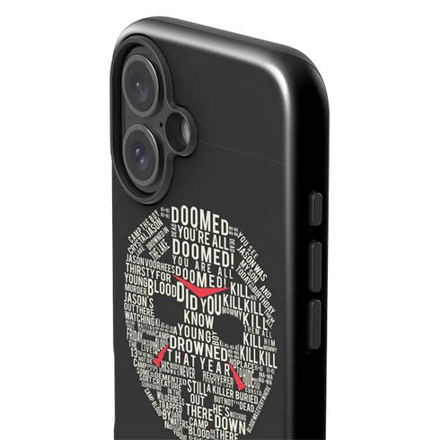 Warner Bros Friday the 13th Doomed iPhone 16 Plus Impact Case