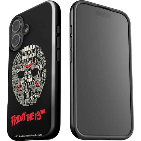 Warner Bros Friday the 13th Doomed iPhone 16 Plus Impact Case