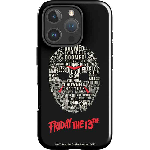 Warner Bros Friday the 13th Doomed iPhone 16 Pro Impact Case