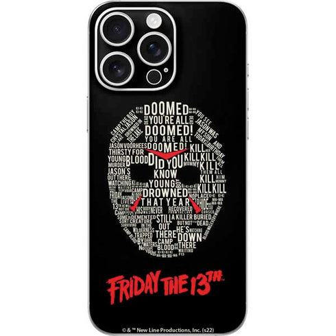 Warner Bros Friday the 13th Doomed iPhone 16 Pro Max Skin