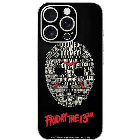 Warner Bros Friday the 13th Doomed iPhone 16 Pro Skin
