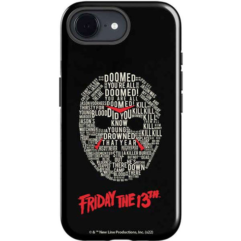 Warner Bros Friday the 13th Doomed iPhone 16e Impact Case