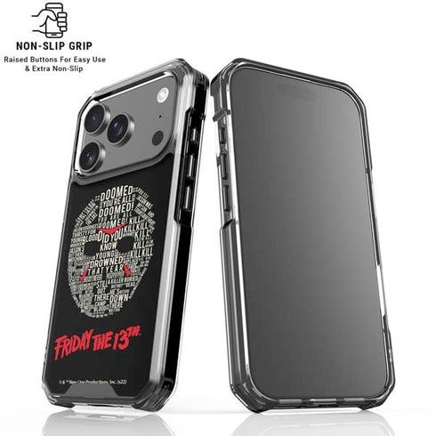 Warner Bros Friday the 13th Doomed iPhone 18 Pro Clear Case