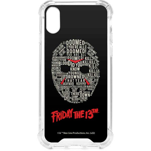 Warner Bros Friday the 13th Doomed iPhone XS Clear Case