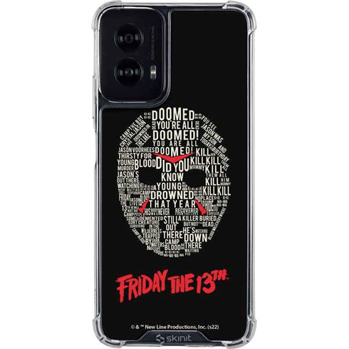 Warner Bros Friday the 13th Doomed Moto G Power 5G (2024) Clear Case