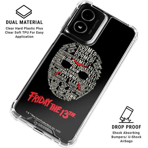 Warner Bros Friday the 13th Doomed Moto G Power 5G (2024) Clear Case
