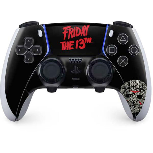 Warner Bros Friday the 13th Doomed PS5 DualSense Edge Pro Controller Skin