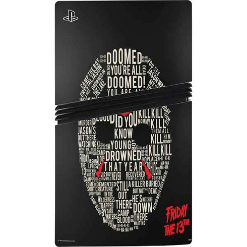 Warner Bros Friday the 13th Doomed PS5 Pro Console Skin