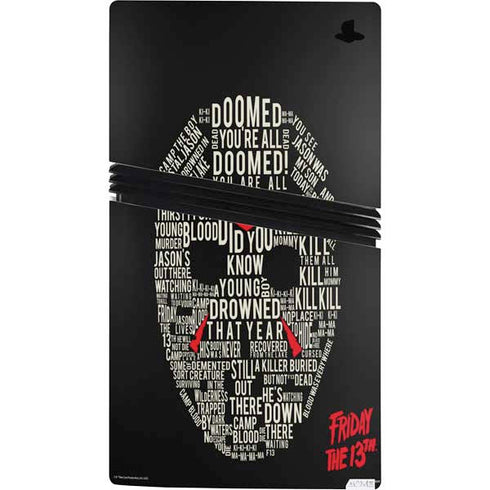 Warner Bros Friday the 13th Doomed PS5 Pro Console Skin