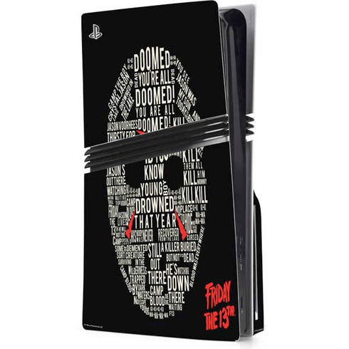 Warner Bros Friday the 13th Doomed PS5 Pro Disk Console Skin