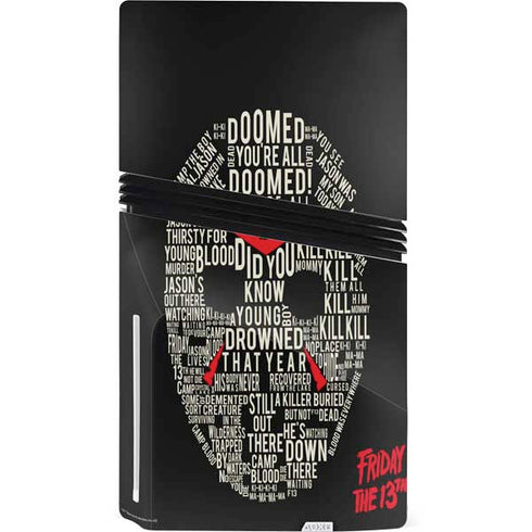 Warner Bros Friday the 13th Doomed PS5 Pro Disk Console Skin