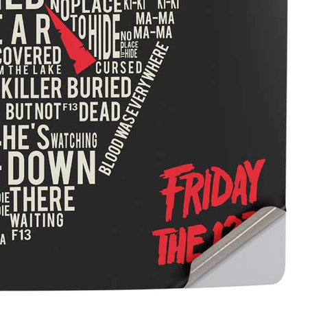 Warner Bros Friday the 13th Doomed PS5 Pro Disk Console Skin