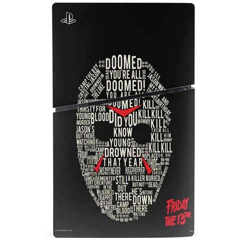 Warner Bros Friday the 13th Doomed PS5 Slim Digital Edition Console Skin