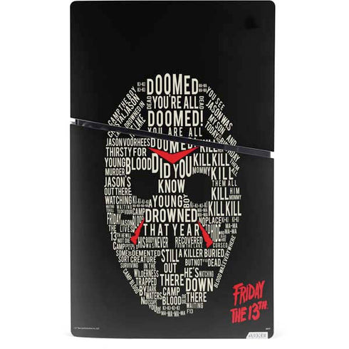 Warner Bros Friday the 13th Doomed PS5 Slim Digital Edition Console Skin