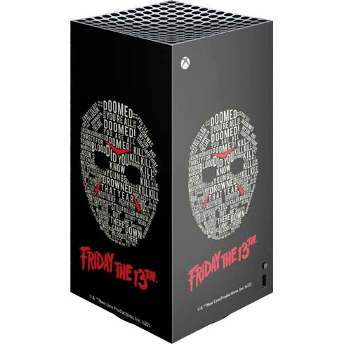Warner Bros Friday the 13th Doomed XBox Series X Digital Edition Console Skin