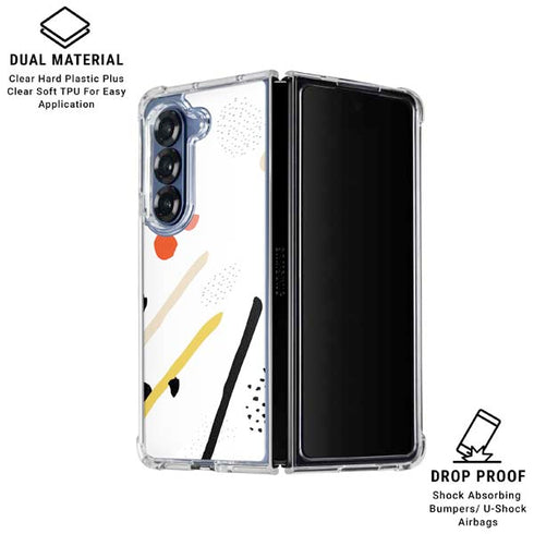 Dots and Dashes Galaxy Z Fold6 Clear Case