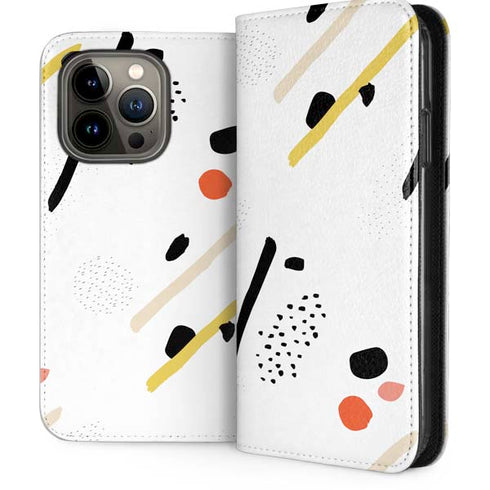 Dots and Dashes iPhone 14 Pro Folio Case