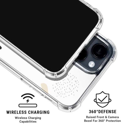 Dots and Dashes iPhone 15 Clear Case