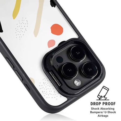 Dots and Dashes iPhone 15 Pro Kickstand Case