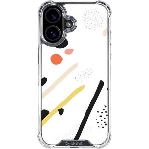 Dots and Dashes iPhone 16 Plus Clear Case