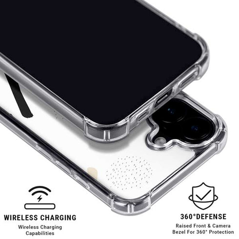 Dots and Dashes iPhone 16 Plus Clear Case