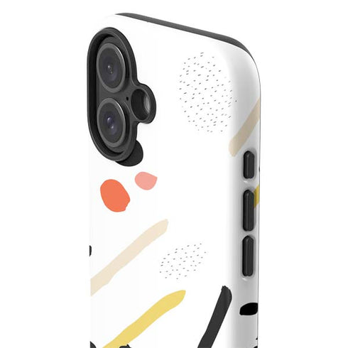 Dots and Dashes iPhone 16 Plus Impact Case