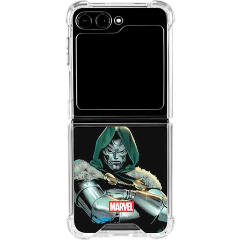 Marvel Dr. Doom Galaxy Z Flip6 Clear Case