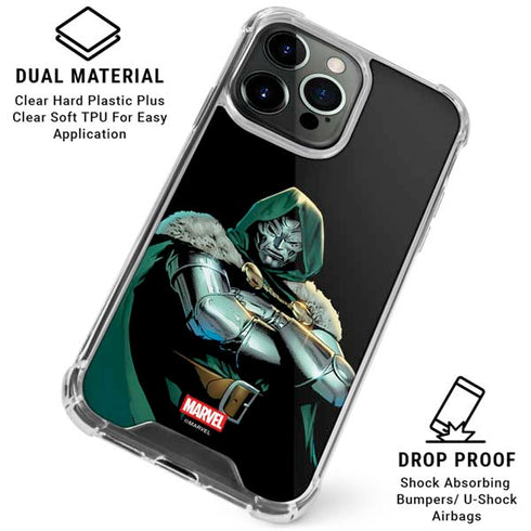 Marvel Dr. Doom iPhone 15 Pro Clear Case