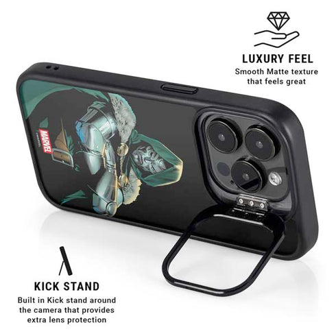 Marvel Dr. Doom iPhone 16 Pro Max Kickstand Case