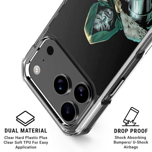 Marvel Dr. Doom iPhone 18 Pro Clear Case