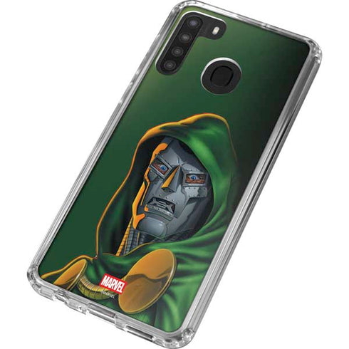 Marvel Dr. Doom Portrait Galaxy A21 Clear Case