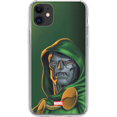 Marvel Dr. Doom Portrait iPhone 11 Clear Case