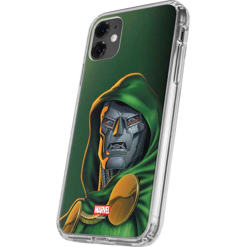 Marvel Dr. Doom Portrait iPhone 11 Clear Case