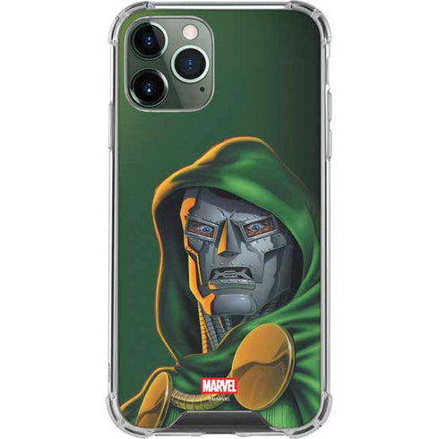 Marvel Dr. Doom Portrait iPhone 11 Pro Max Clear Case