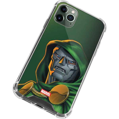 Marvel Dr. Doom Portrait iPhone 11 Pro Max Clear Case
