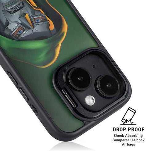 Marvel Dr. Doom Portrait iPhone 14 Plus Kickstand Case