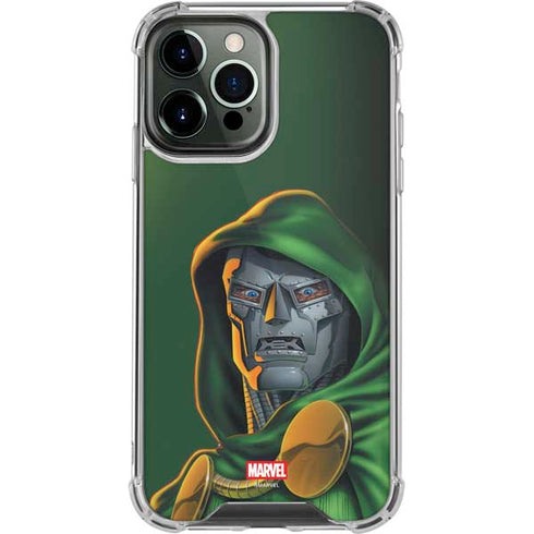 Marvel Dr. Doom Portrait iPhone 14 Pro Max Clear Case
