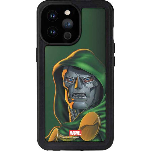 Marvel Dr. Doom Portrait iPhone 14 Pro Max Waterproof Case