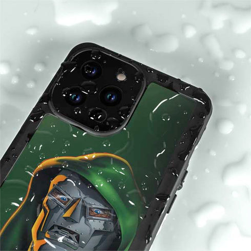 Marvel Dr. Doom Portrait iPhone 14 Pro Max Waterproof Case